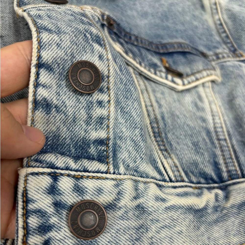 H&M x Moschino Short Rhinestone Demin Jacket H&Moschino XS - Picture 3 of 6